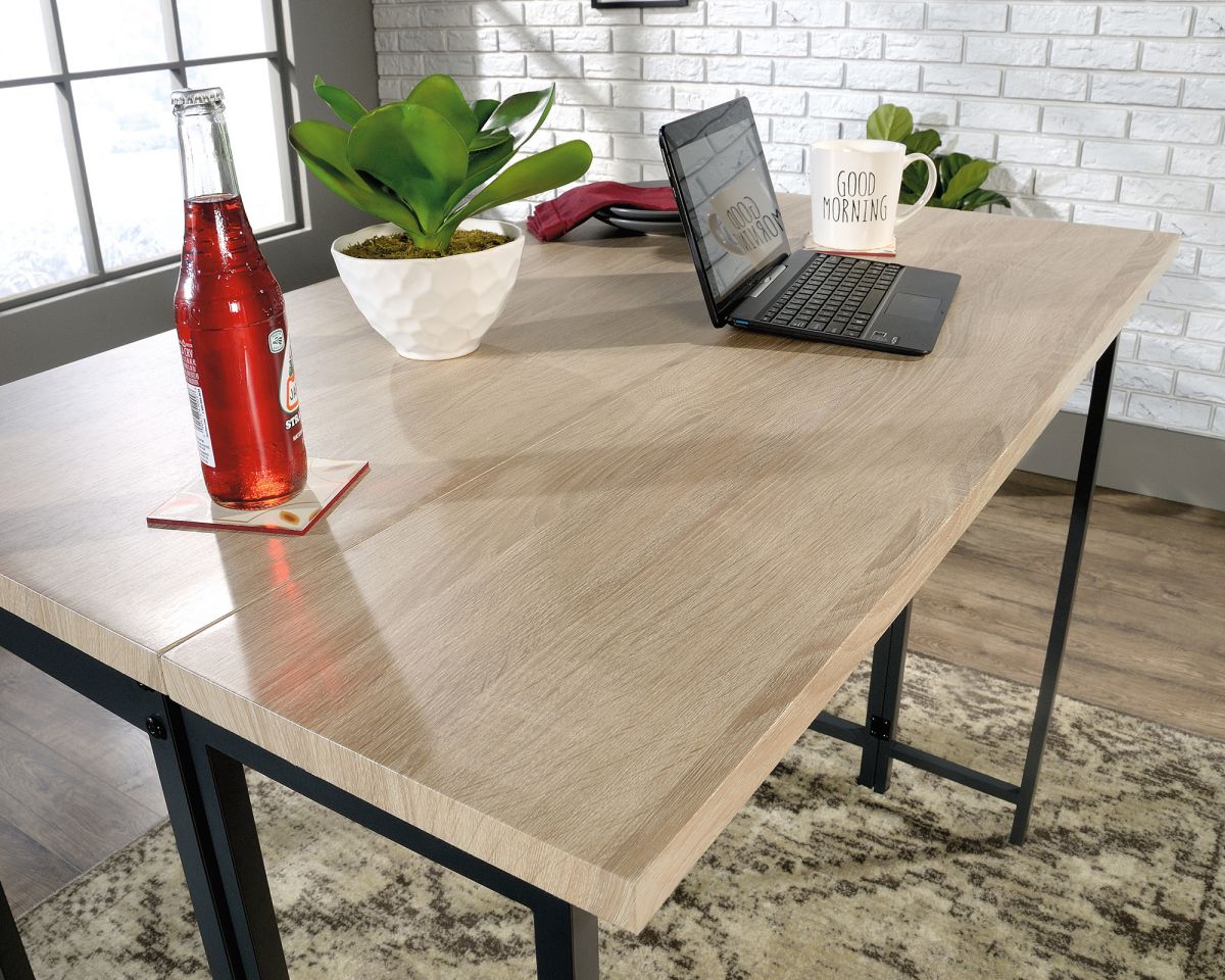 INDUSTRIAL STYLE HIGH WORK TABLE WITH FLIP EXTENSION CasaFenix
