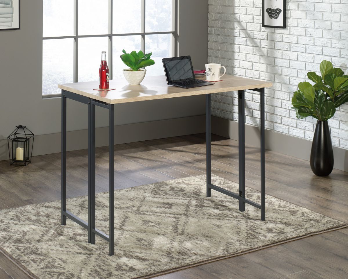 INDUSTRIAL STYLE HIGH WORK TABLE WITH FLIP EXTENSION CasaFenix