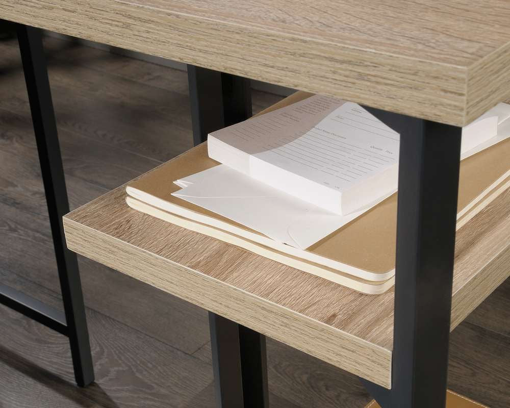 INDUSTRIAL STYLE L-SHAPED CHARTER OAK DESK CasaFenix