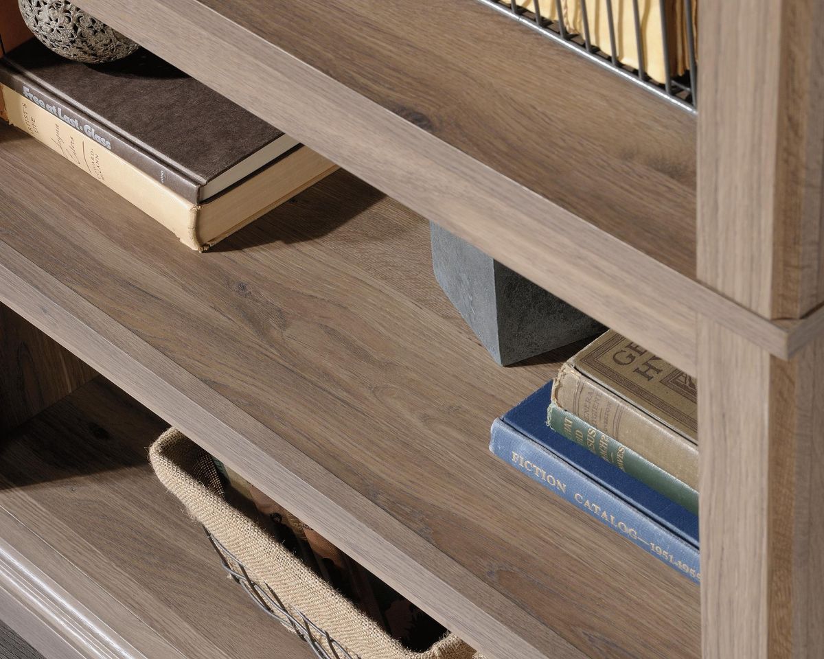BARRISTER HOME 5 SHELF BOOKCASE SALT OAK CasaFenix