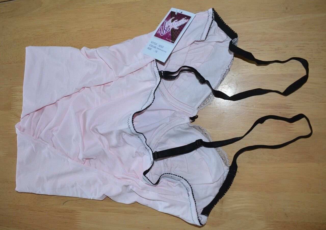 Brand New VX Intimate Pink Chemise Size Medium. Sexy Wired Bra (4055) Clothes, Shoes & Accessories:Women:Women's Clothing:Lingerie & Nightwear:Nightwear CasaFenix