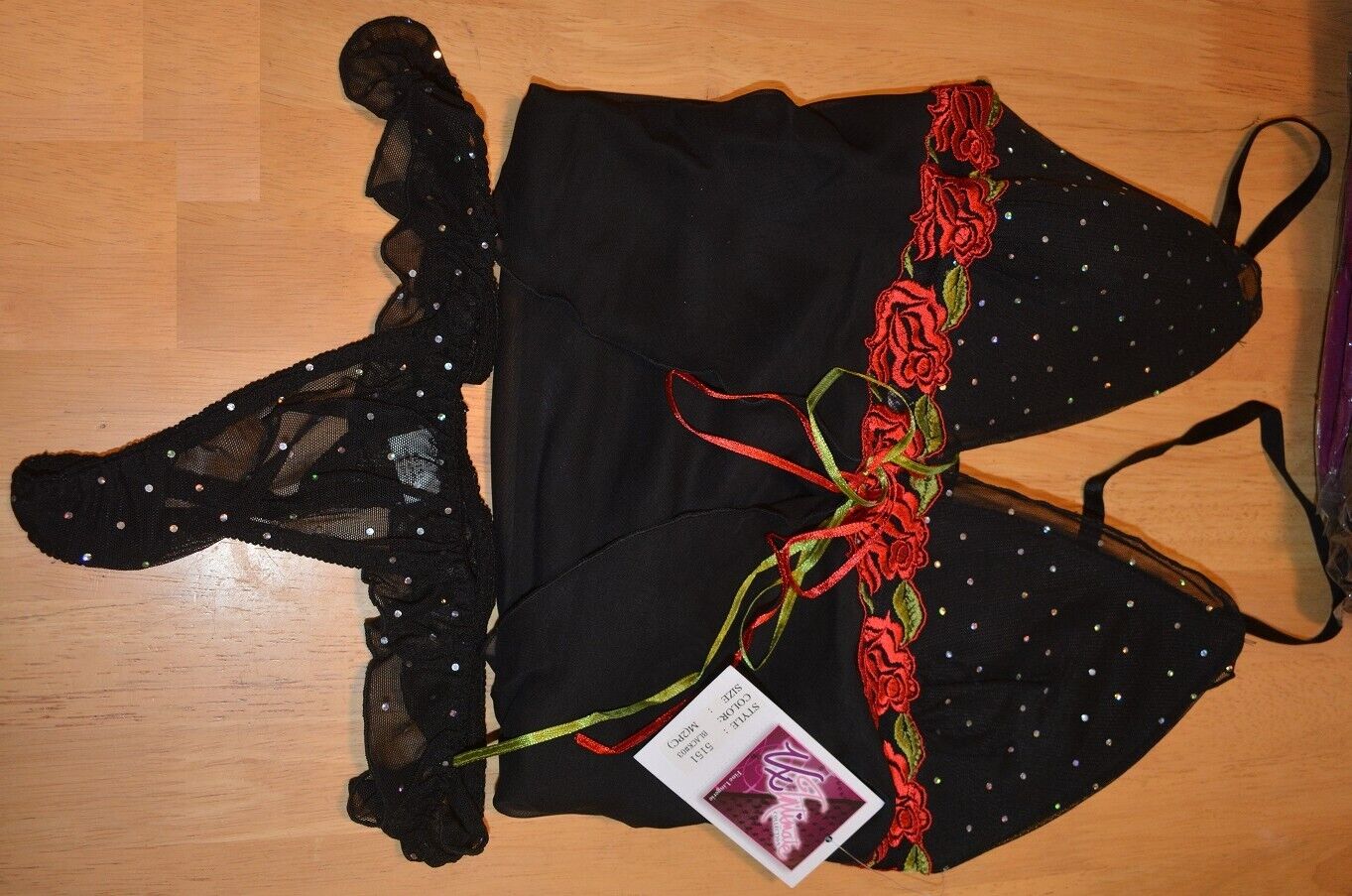 Brand New Lingerie VX Intimate Rose / Beige Babydoll + G-string Size Small 5151 VX350 Clothes, Shoes & Accessories:Women:Women's Clothing:Lingerie & Nightwear:Nightwear CasaFenix