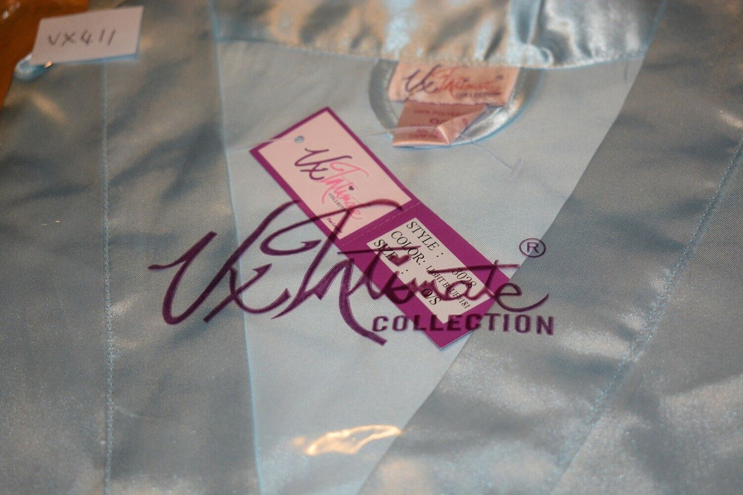 Brand New Sexy Lingerie VX Intimate Light Blue Satin Robe One Queen Size (3028) Clothes, Shoes & Accessories:Women:Women's Clothing:Lingerie & Nightwear:Nightwear CasaFenix