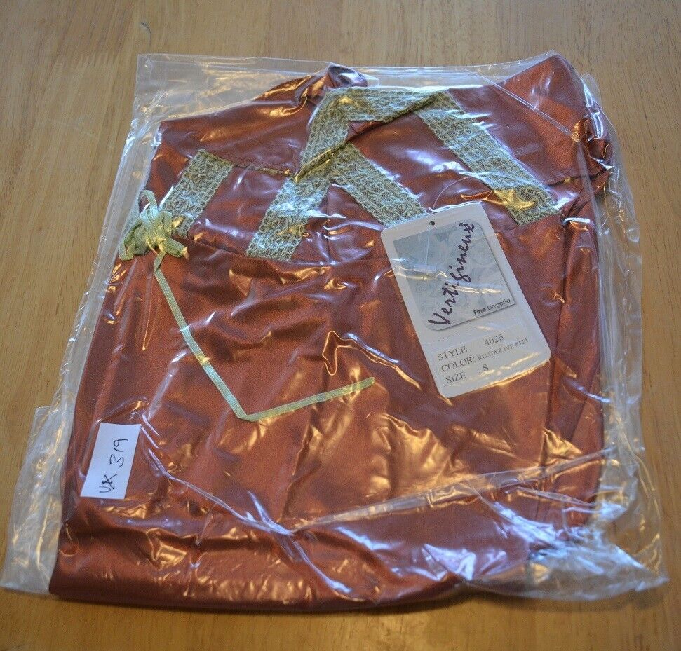 Brand New Lingerie VX Intimate Rust Red Chemise Size Small. (4025) nightdress Clothes, Shoes & Accessories:Women:Women's Clothing:Lingerie & Nightwear:Nightwear CasaFenix