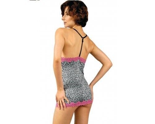 New Lingerie VX Intimate Animal Print Short Chemise Sz Medium. 4037 Night Wear Clothes, Shoes & Accessories:Women:Women's Clothing:Lingerie & Nightwear:Nightwear CasaFenix