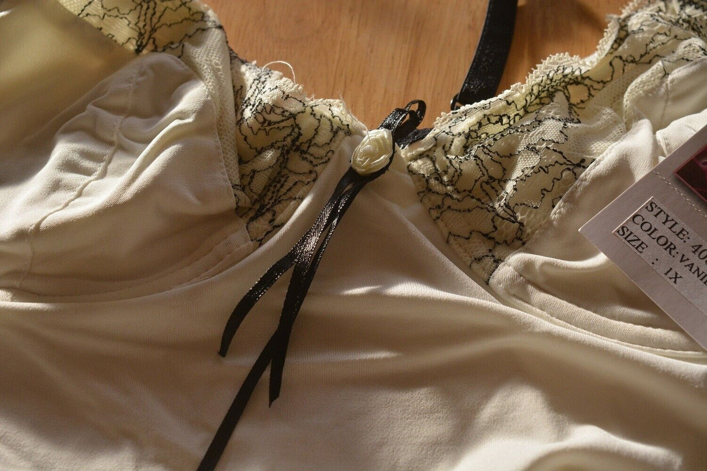 Brand New VX Intimate Vanilla Chemise Size 1XL. Sexy Wired Bra (4055) Clothes, Shoes & Accessories:Women:Women's Clothing:Lingerie & Nightwear:Nightwear CasaFenix