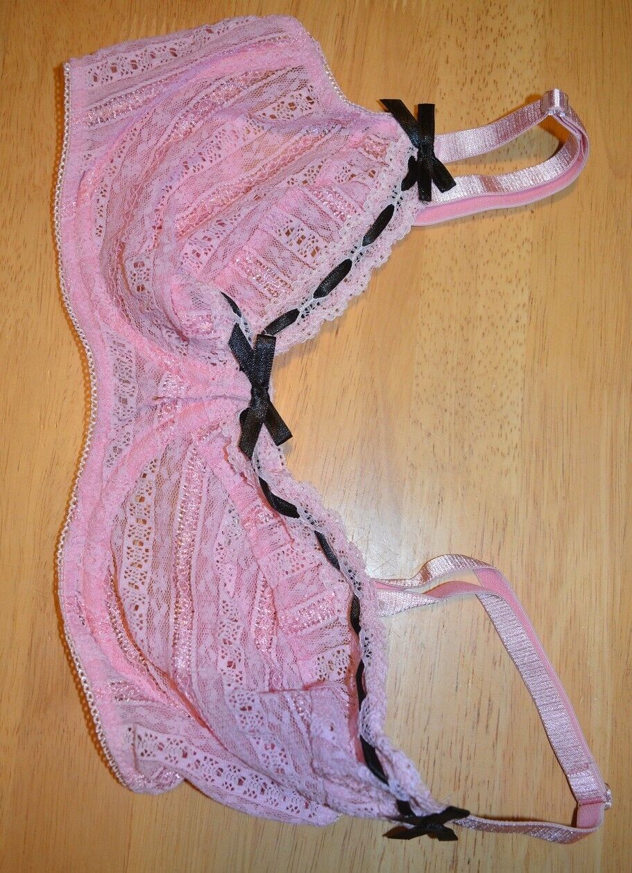 Elegant Moments 3 Pce Lingerie Set Pink (6710) Sz Large Bra Suspenders G-String Clothes, Shoes & Accessories:Women:Women's Clothing:Lingerie & Nightwear:Bras & Bra Sets CasaFenix