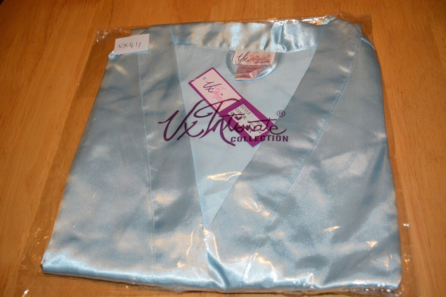 Brand New Sexy Lingerie VX Intimate Light Blue Satin Robe One Queen Size (3028) Clothes, Shoes & Accessories:Women:Women's Clothing:Lingerie & Nightwear:Nightwear CasaFenix