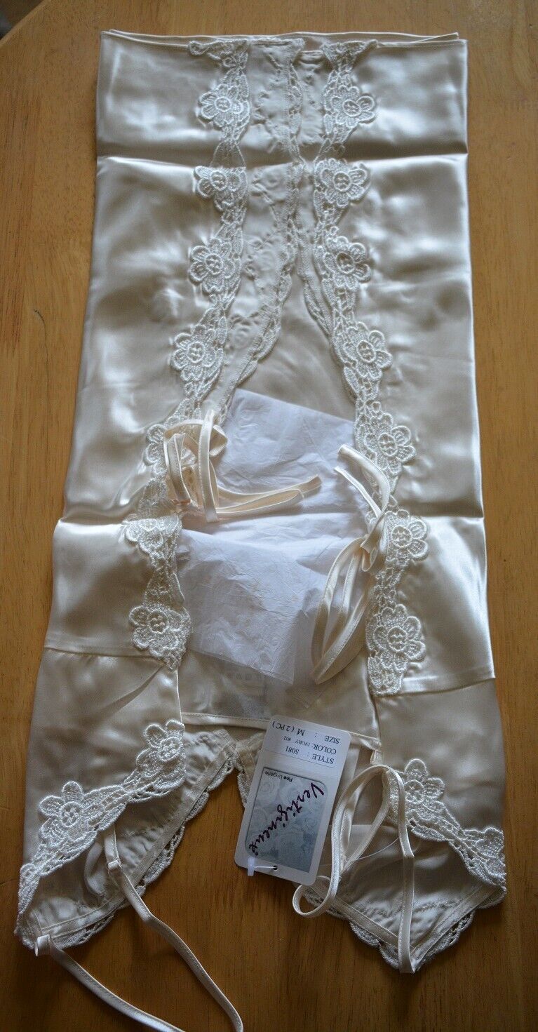 New Sexy VX Intimate Ivory satin & Lace Babydoll + G-String (5081). Size Medium Clothes, Shoes & Accessories:Women:Women's Clothing:Lingerie & Nightwear:Nightwear CasaFenix