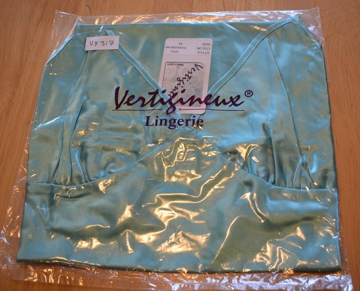New VX Intimate Turquoise Chemise Metal Moon & Stars Accents Sz Small 4033 Clothes, Shoes & Accessories:Women:Women's Clothing:Lingerie & Nightwear:Nightwear CasaFenix