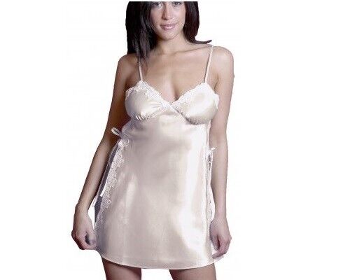 New Sexy VX Intimate Ivory satin & Lace Babydoll + G-String (5081). Size Medium Clothes, Shoes & Accessories:Women:Women's Clothing:Lingerie & Nightwear:Nightwear CasaFenix