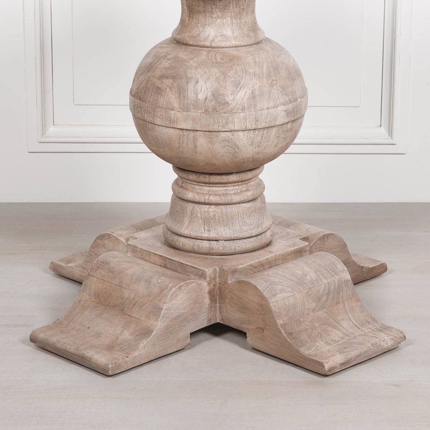 Rustic Acacia Round Ball Dining Table Dining table CasaFenix