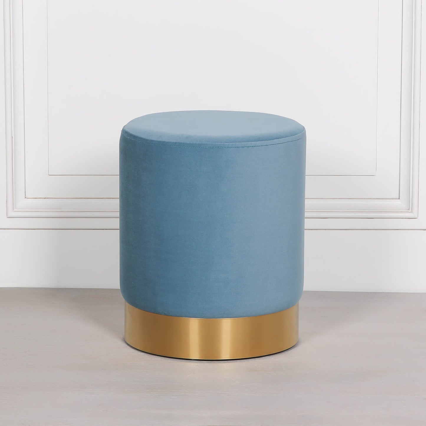 Ocean Blue Round Stool Side Table CasaFenix