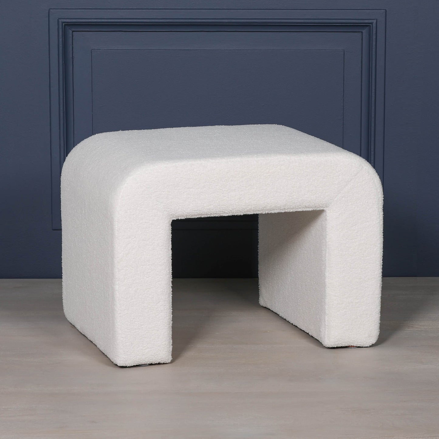 Boucle Arch Stool Side Table CasaFenix