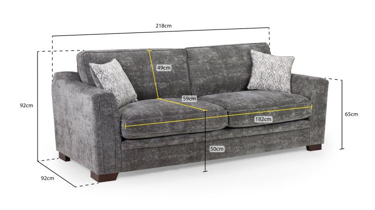 Astrid Plush Button Fabric Sofa in Silver or Slate Grey 2, 3 Seat, 4 Seat Corner Settee Footstool (Copy) Sofa CasaFenix