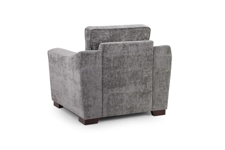 Astrid Plush Button Fabric Sofa in Silver or Slate Grey 2, 3 Seat, 4 Seat Corner Settee Footstool (Copy) Sofa CasaFenix