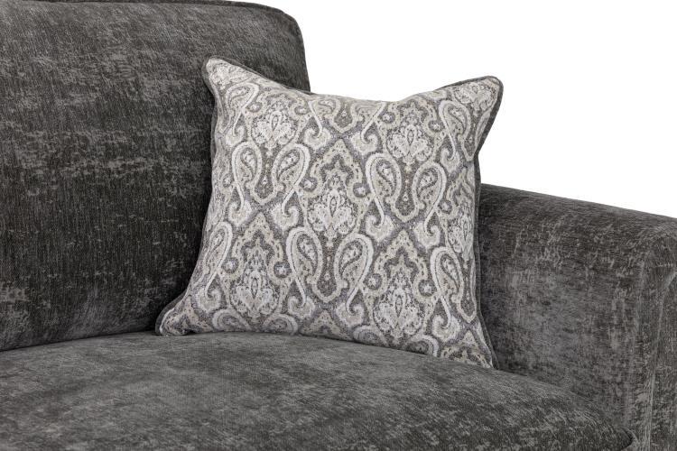 Astrid Plush Button Fabric Sofa in Silver or Slate Grey 2, 3 Seat, 4 Seat Corner Settee Footstool (Copy) Sofa CasaFenix