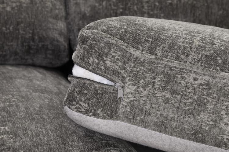 Astrid Plush Button Fabric Sofa in Silver or Slate Grey 2, 3 Seat, 4 Seat Corner Settee Footstool (Copy) Sofa CasaFenix