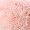 XXL Luxurious Blush Pink Genuine Sheepskin Beanbag - CasaFenix