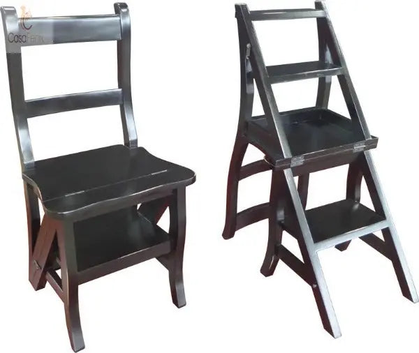 Bedroom Steps Metamorphic Chair Solid Mahogany - CasaFenix