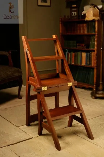Bedroom Steps Metamorphic Chair Solid Mahogany - CasaFenix