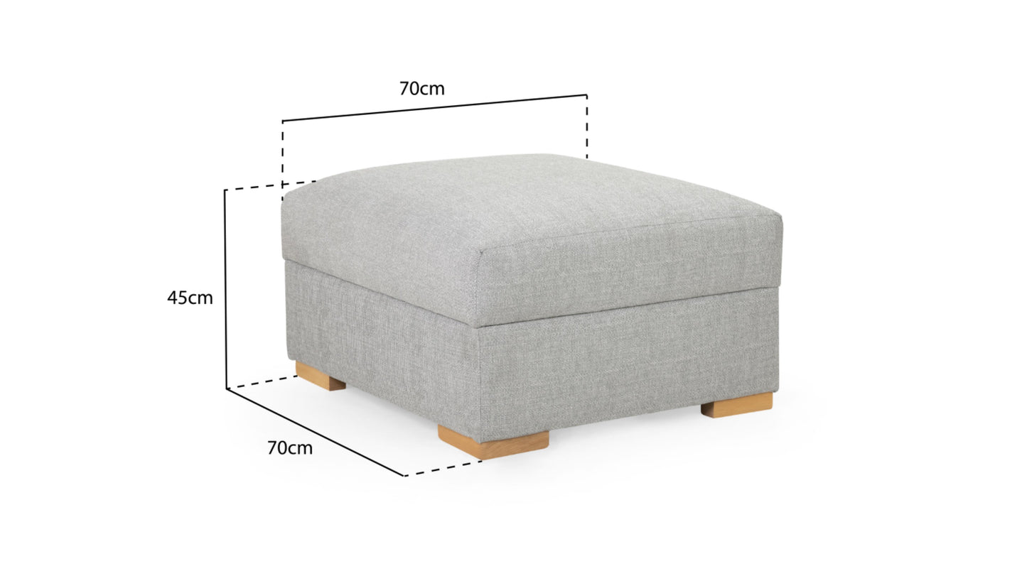 Bento Plush Fabric Sofa in Silver or Charcoal Grey 2, 3 Seat, 4 Seat Corner Settee (Copy) Sofa CasaFenix