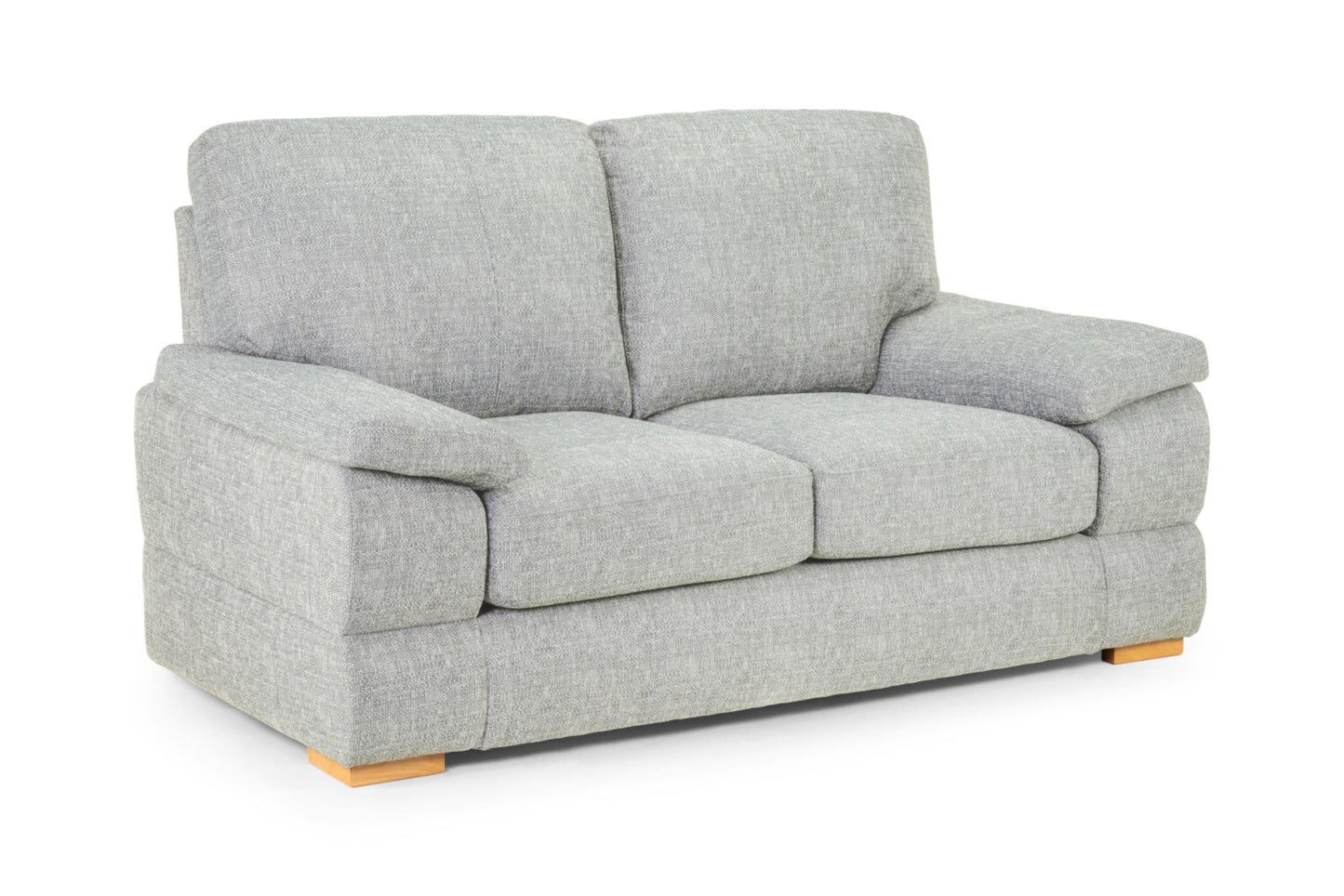 Bento Plush Fabric Sofa in Silver or Charcoal Grey 2, 3 Seat, 4 Seat Corner Settee (Copy) Sofa CasaFenix