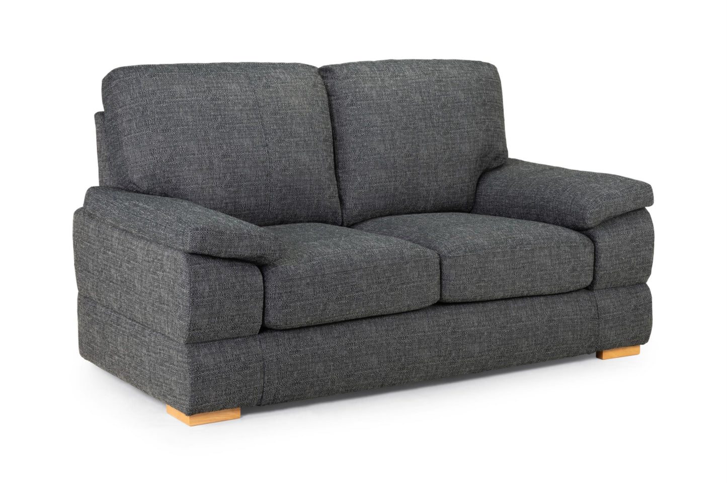 Bento Plush Fabric Sofa in Silver or Charcoal Grey 2, 3 Seat, 4 Seat Corner Settee (Copy) Sofa CasaFenix