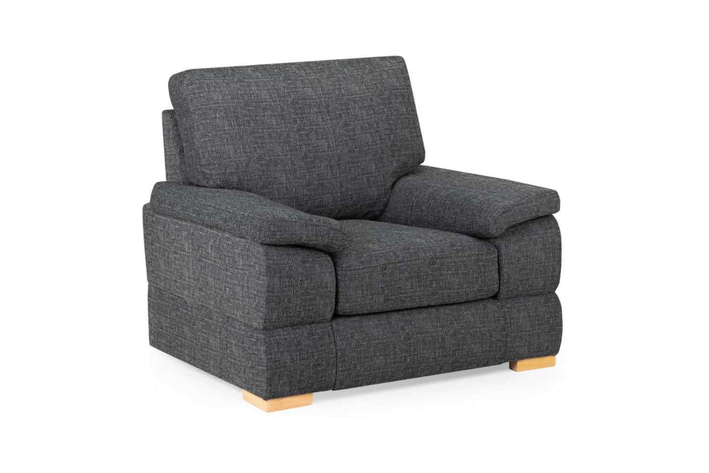Bento Plush Fabric Sofa in Silver or Charcoal Grey 2, 3 Seat, 4 Seat Corner Settee (Copy) Sofa CasaFenix