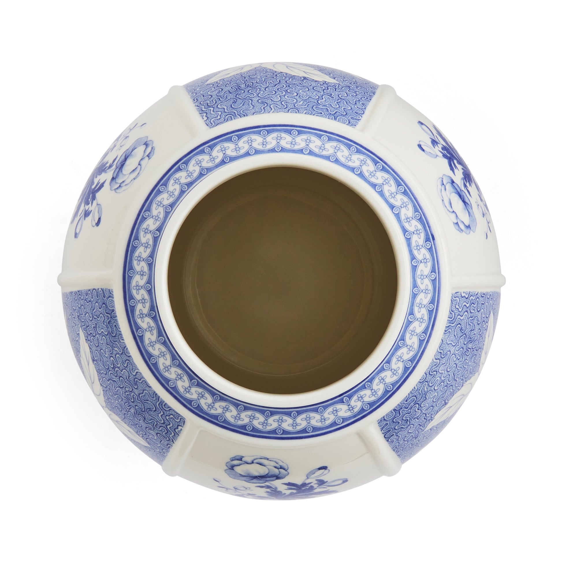 Blue Italian British Flowers Vase – Porcelain Heritage Floral Design dinnerware CasaFenix