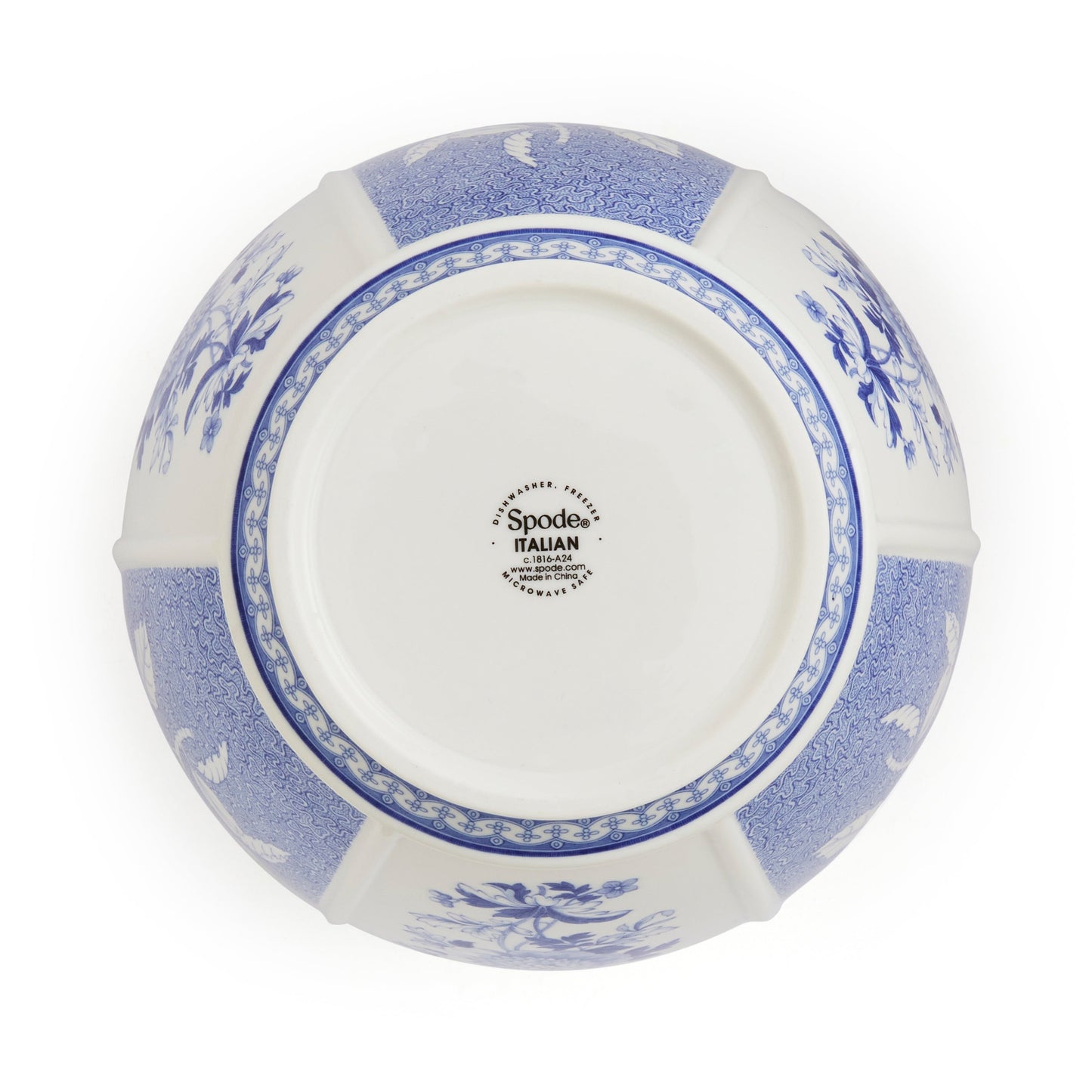 Blue Italian British Flowers Vase – Porcelain Heritage Floral Design dinnerware CasaFenix