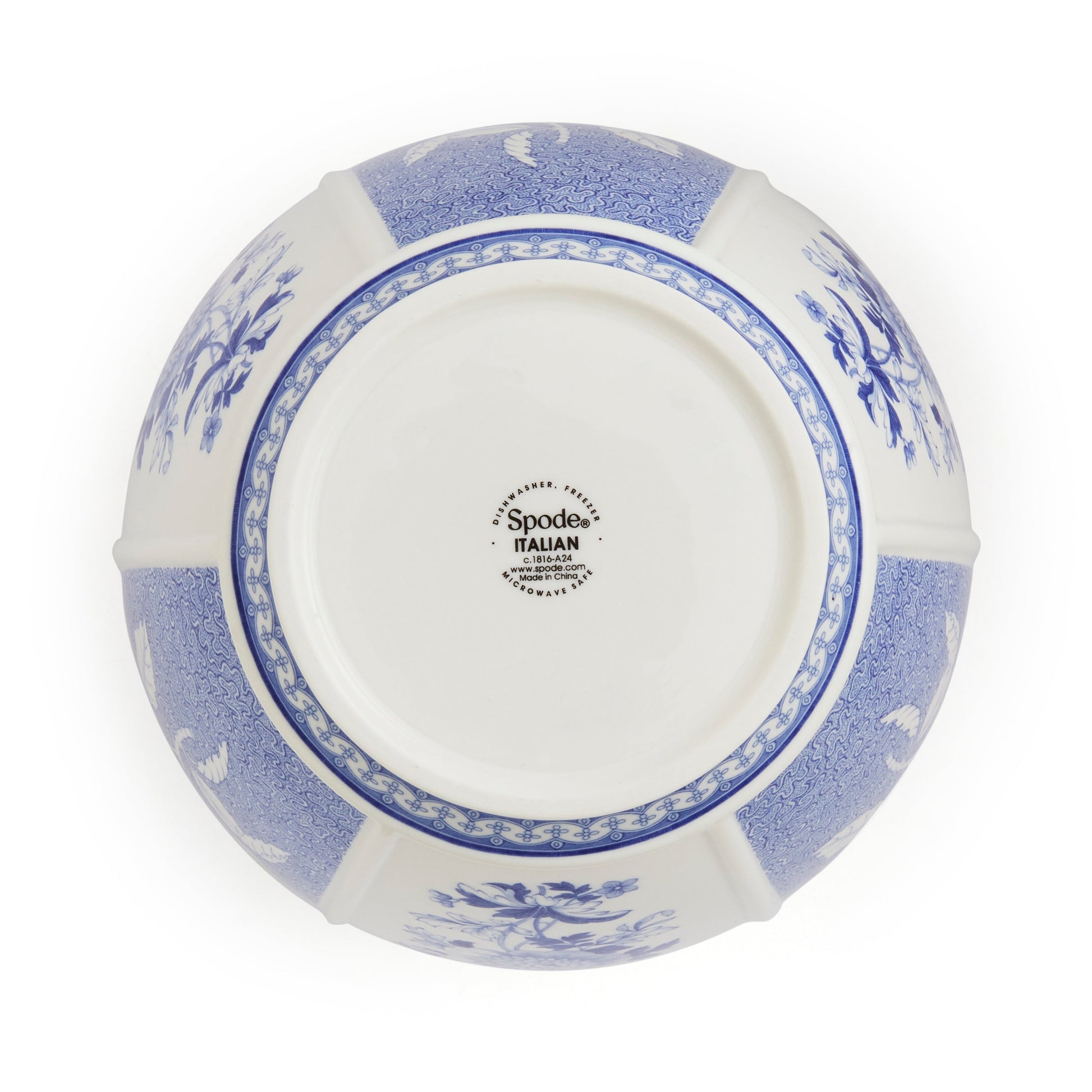 Blue Italian British Flowers Vase – Porcelain Heritage Floral Design dinnerware CasaFenix