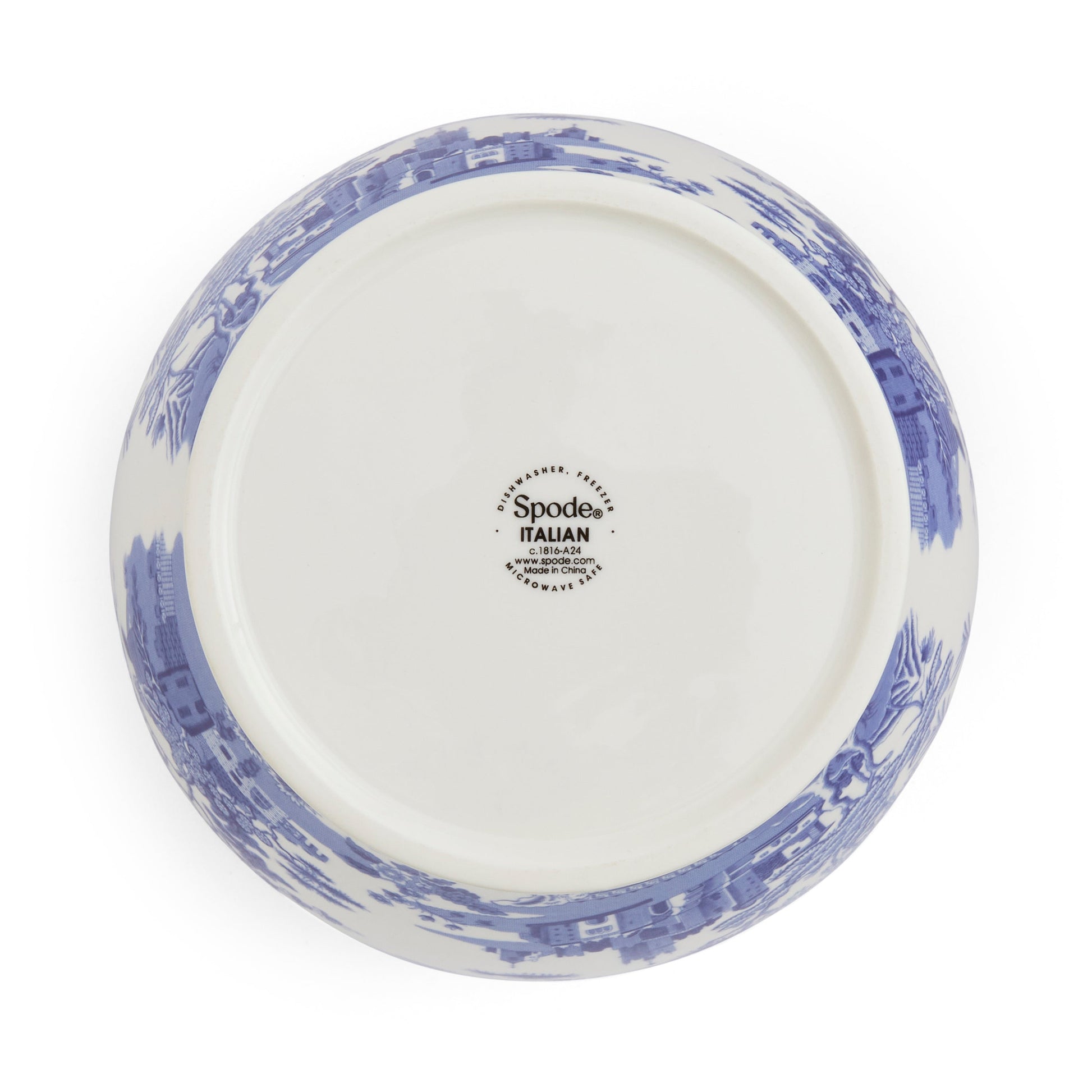 Blue Italian Gothic Castle Vase – Porcelain Statement Decorative Vase dinnerware CasaFenix