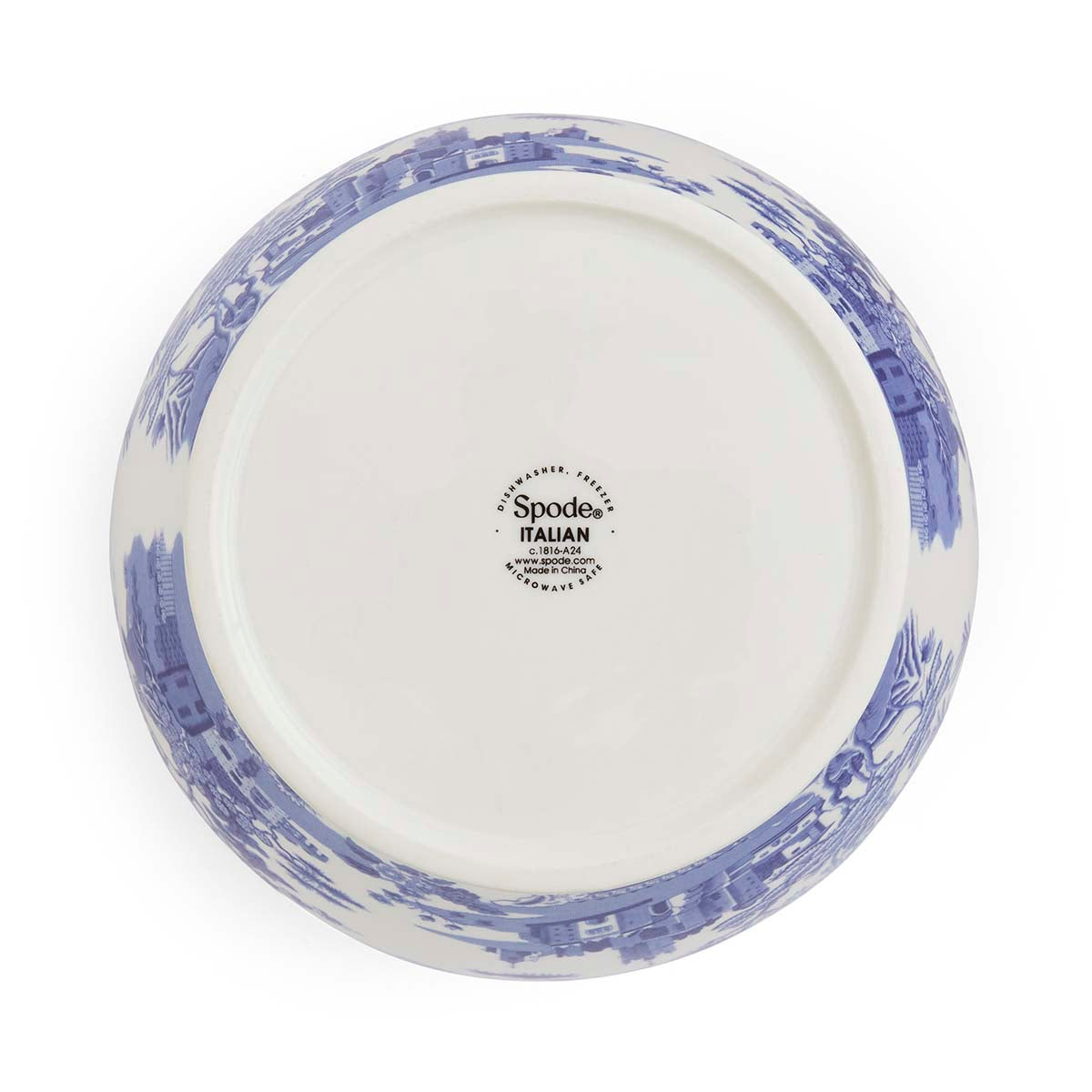 Blue Italian Gothic Castle Vase – Porcelain Statement Decorative Vase dinnerware CasaFenix