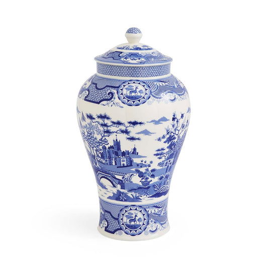 Blue Italian Gothic Castle Vase – Porcelain Statement Decorative Vase dinnerware CasaFenix