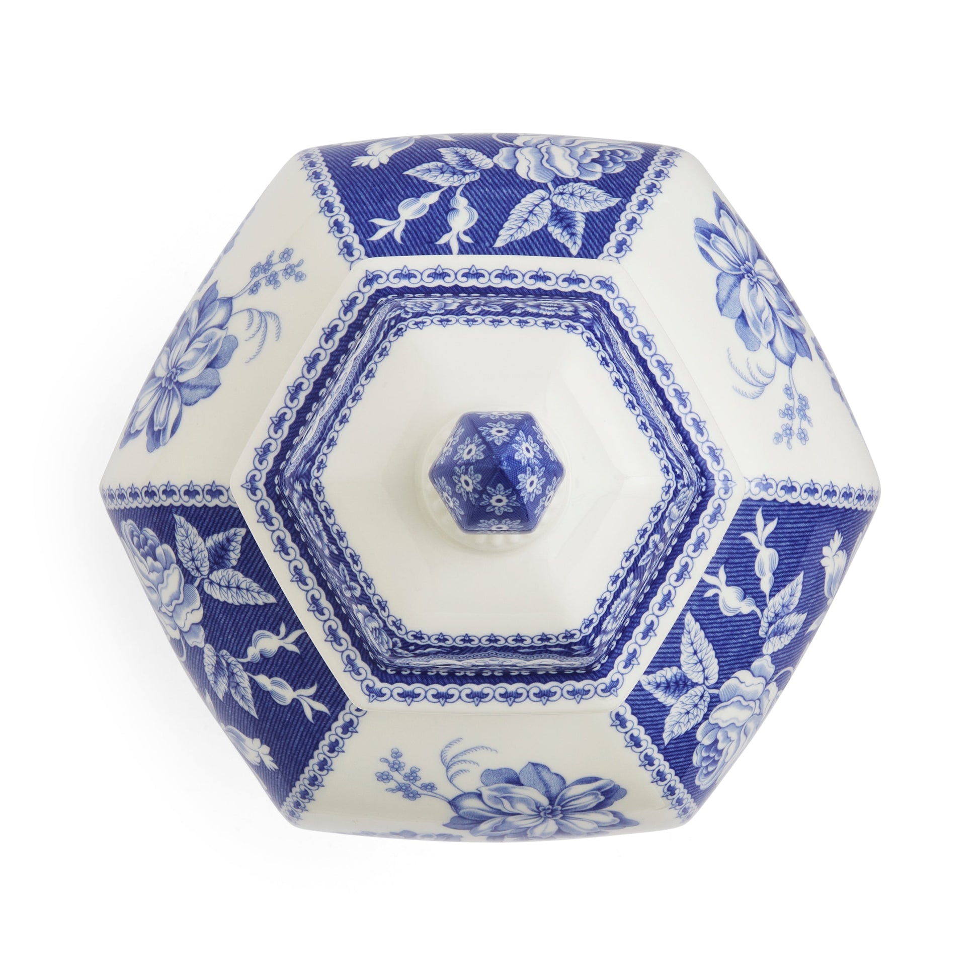 Blue Italian Floral Vase – Porcelain Blue & White Decorative Vase dinnerware CasaFenix