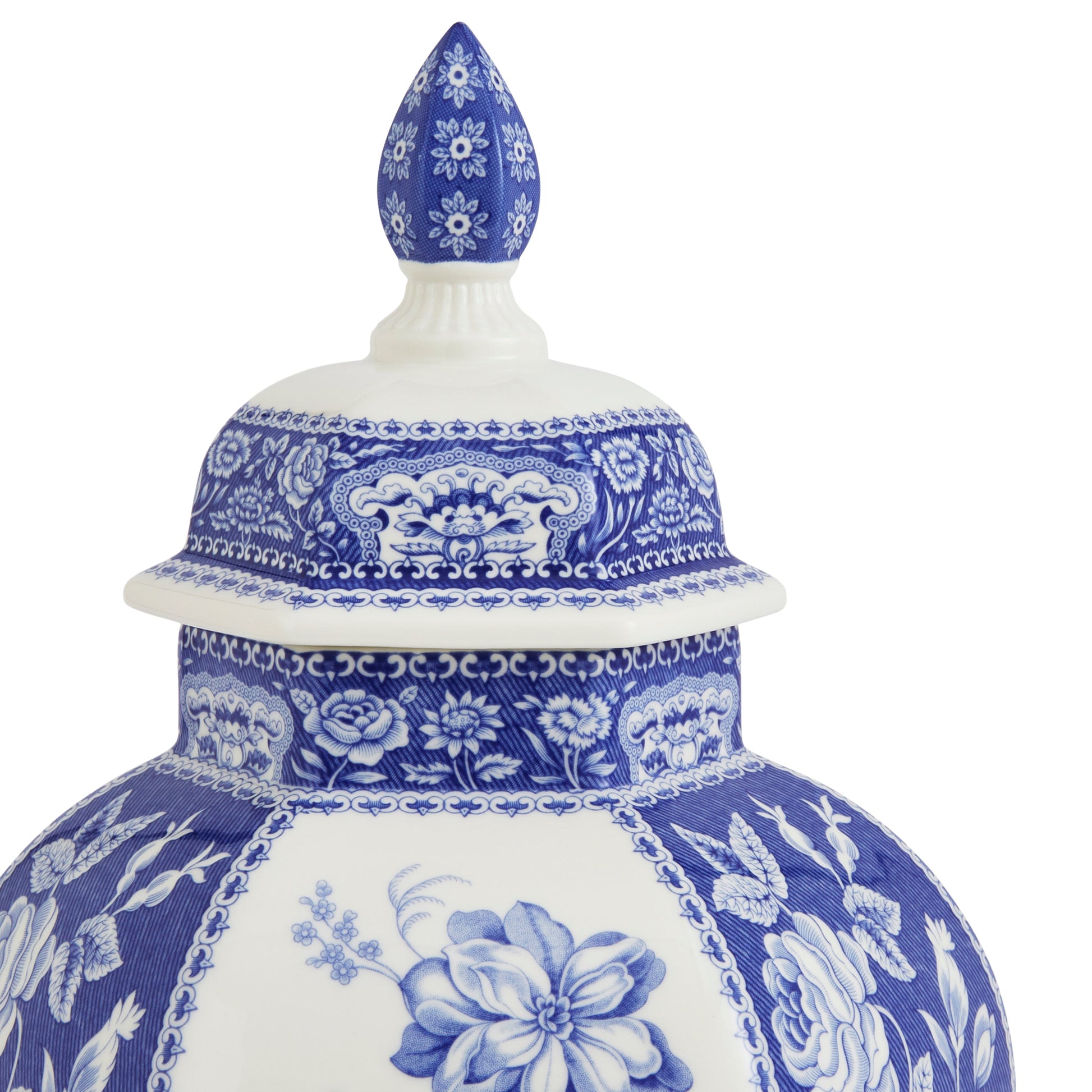 Blue Italian Floral Vase – Porcelain Blue & White Decorative Vase dinnerware CasaFenix