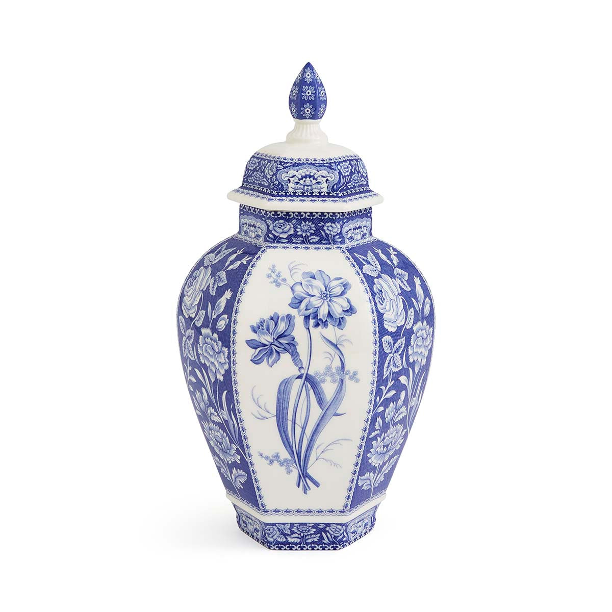 Blue Italian Floral Vase – Porcelain Blue & White Decorative Vase dinnerware CasaFenix