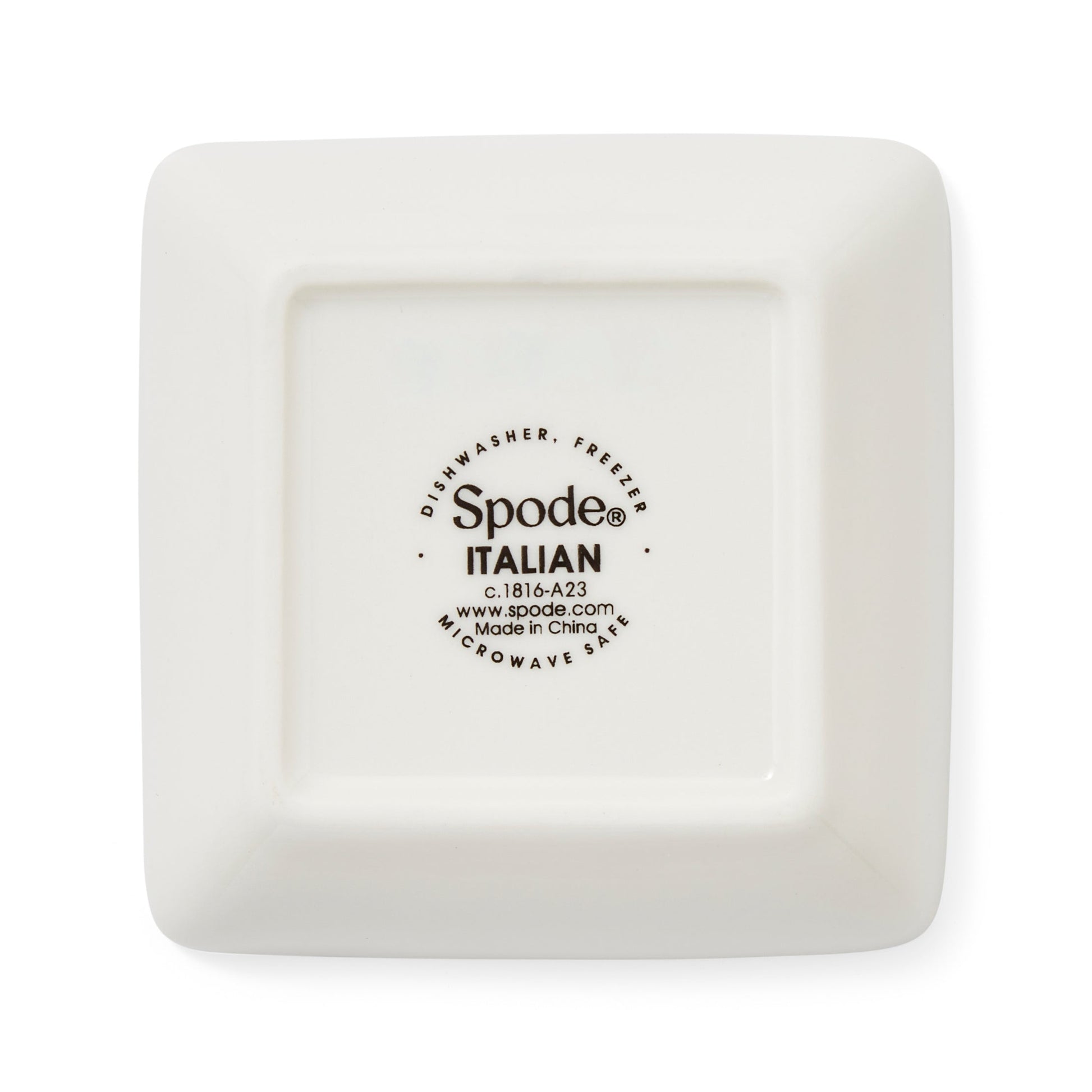 Blue Italian Set of 4 Square Dishes – Porcelain Canapé & Dip Plates dinnerware CasaFenix