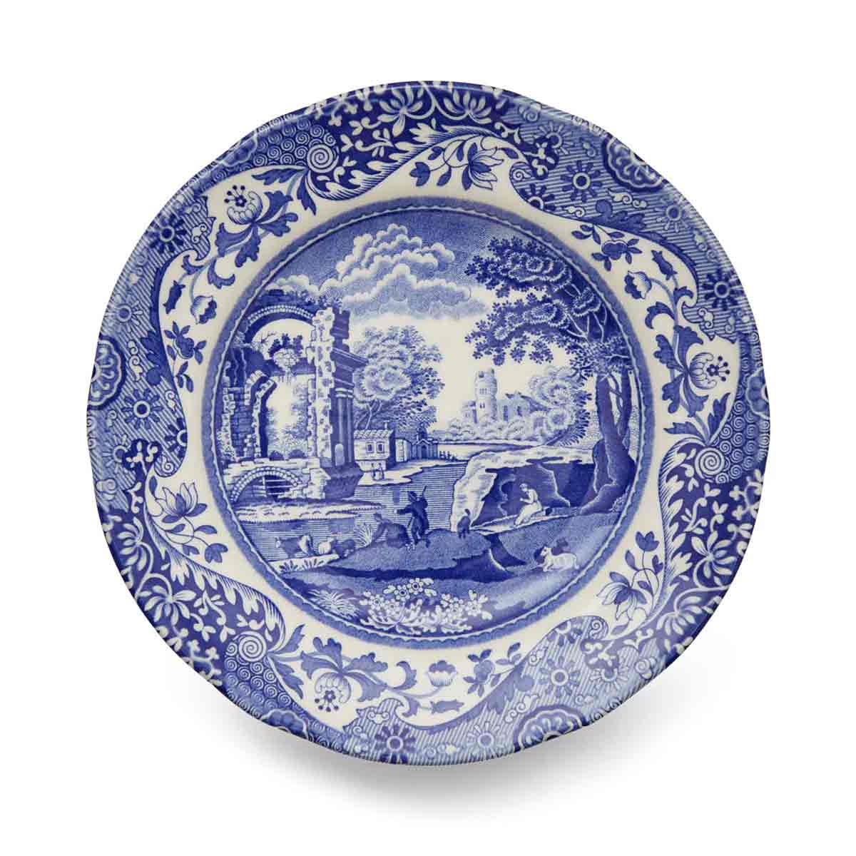 Blue Italian Set of 4 Tea Plates – Porcelain Blue Italian Pattern dinnerware CasaFenix