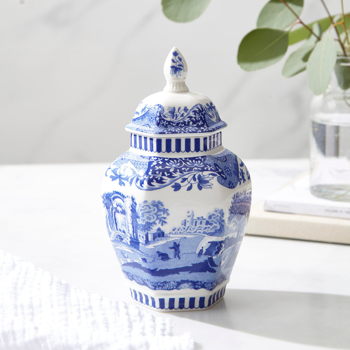 Blue Italian Mini Vase – Porcelain Decorative Floral Vase dinnerware CasaFenix