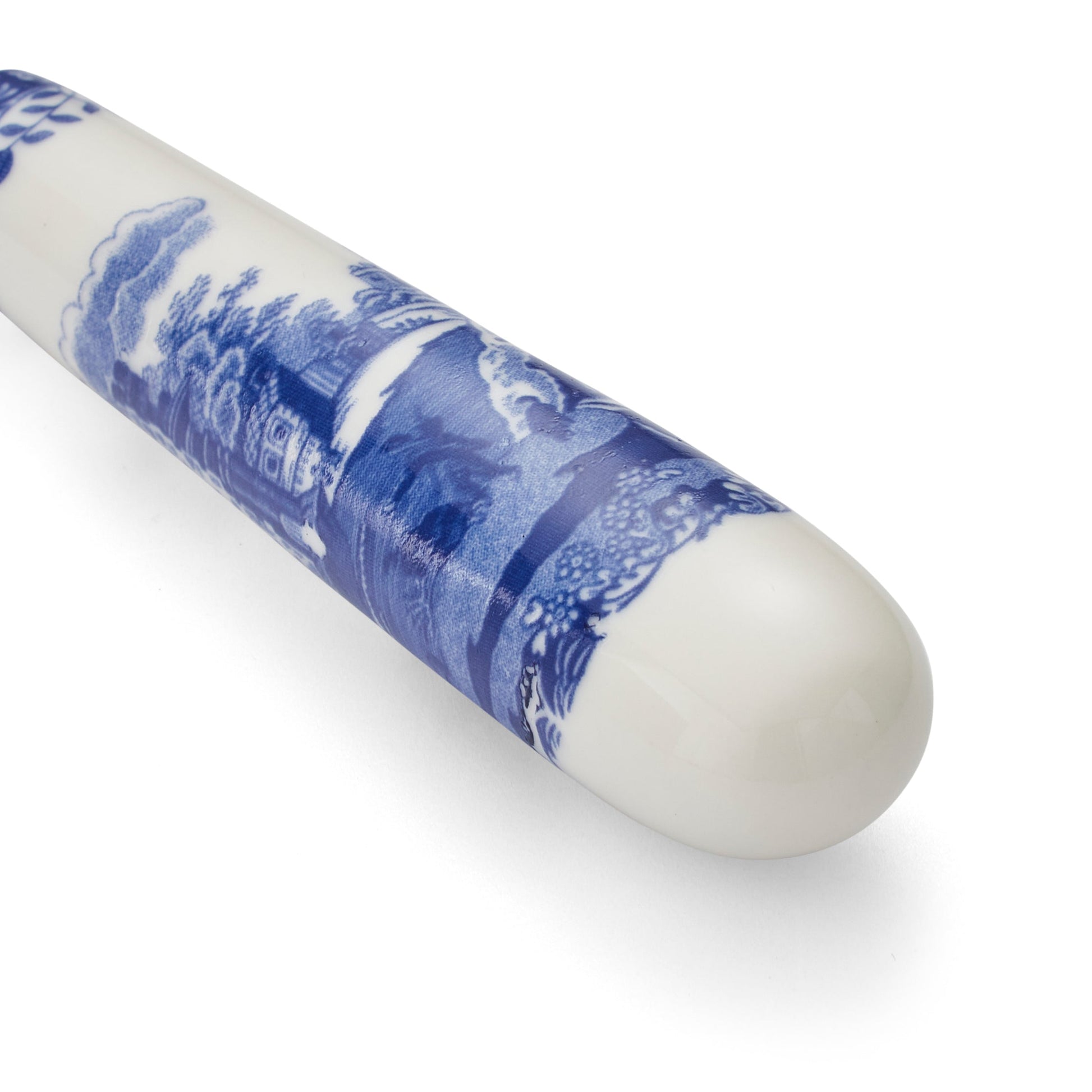 Blue Italian Cake Slice – Porcelain Cake Server with Blue Italian Design dinnerware CasaFenix