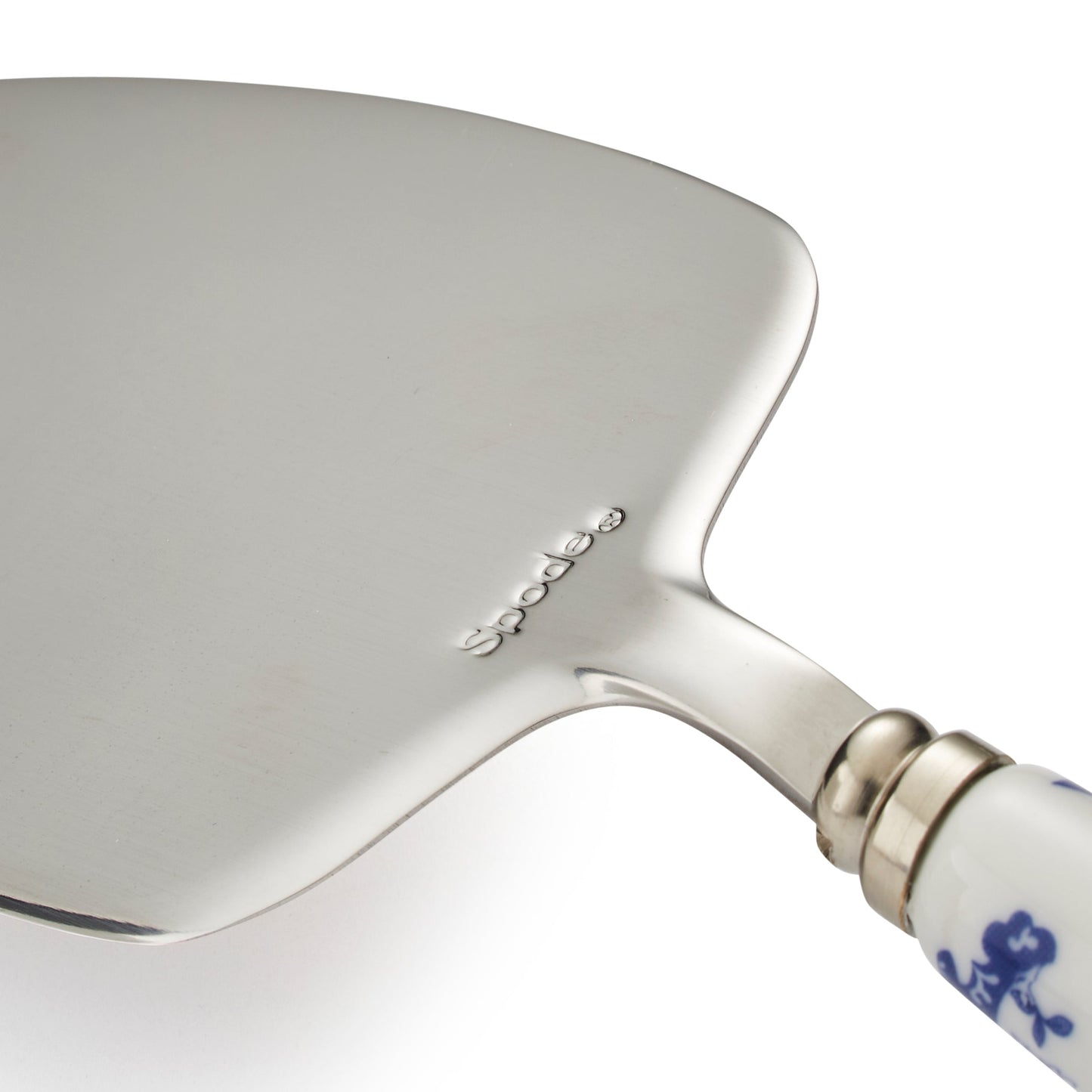 Blue Italian Cake Slice – Porcelain Cake Server with Blue Italian Design dinnerware CasaFenix