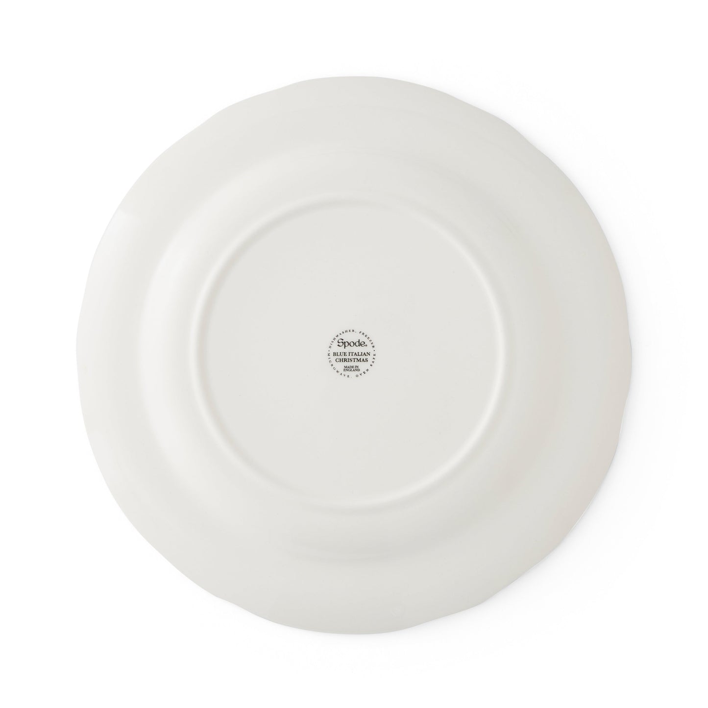 Blue Italian Christmas Set of 4 x 27cm Dinner Plates – Festive Blue Italian dinnerware CasaFenix