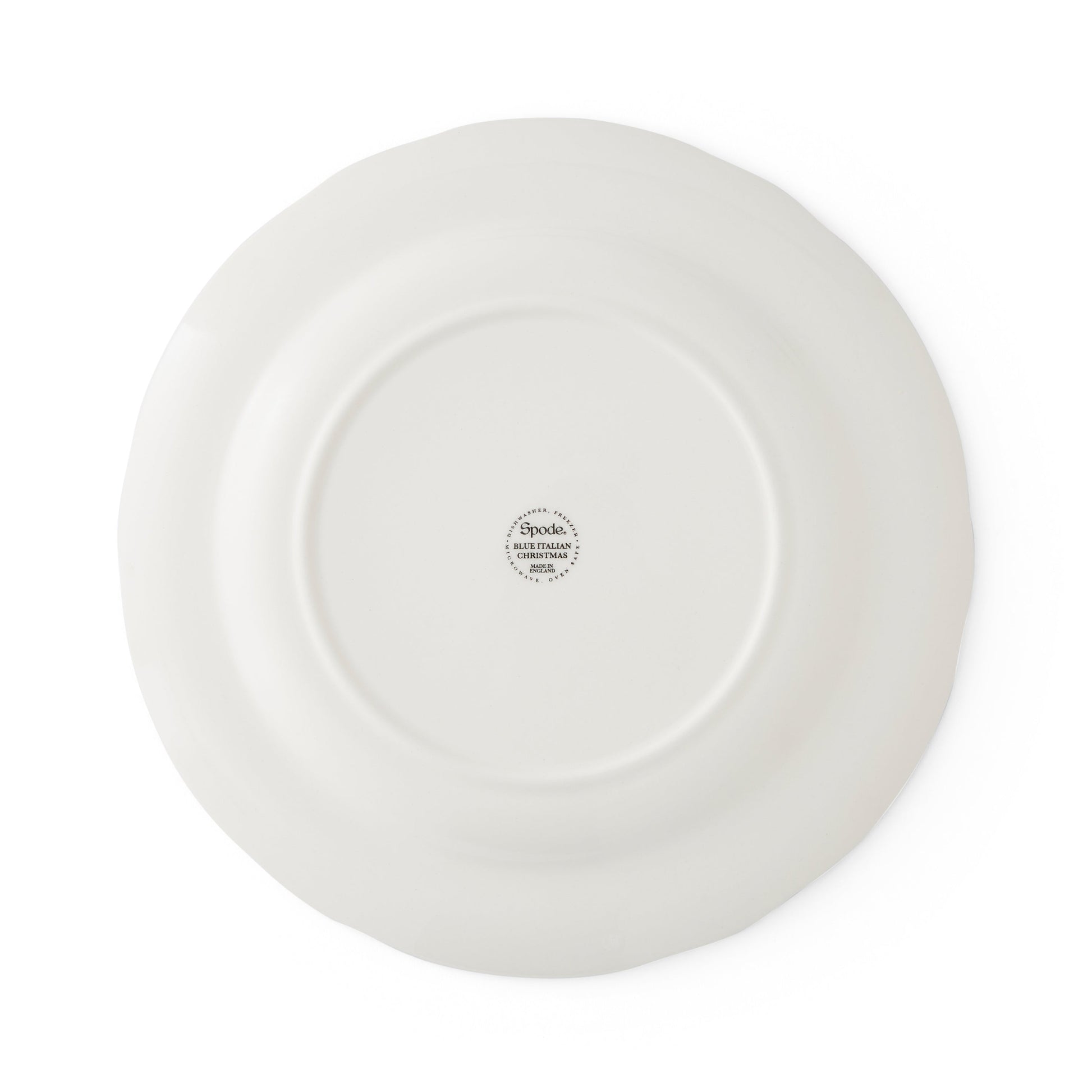 Blue Italian Christmas Set of 4 x 27cm Dinner Plates – Festive Blue Italian dinnerware CasaFenix