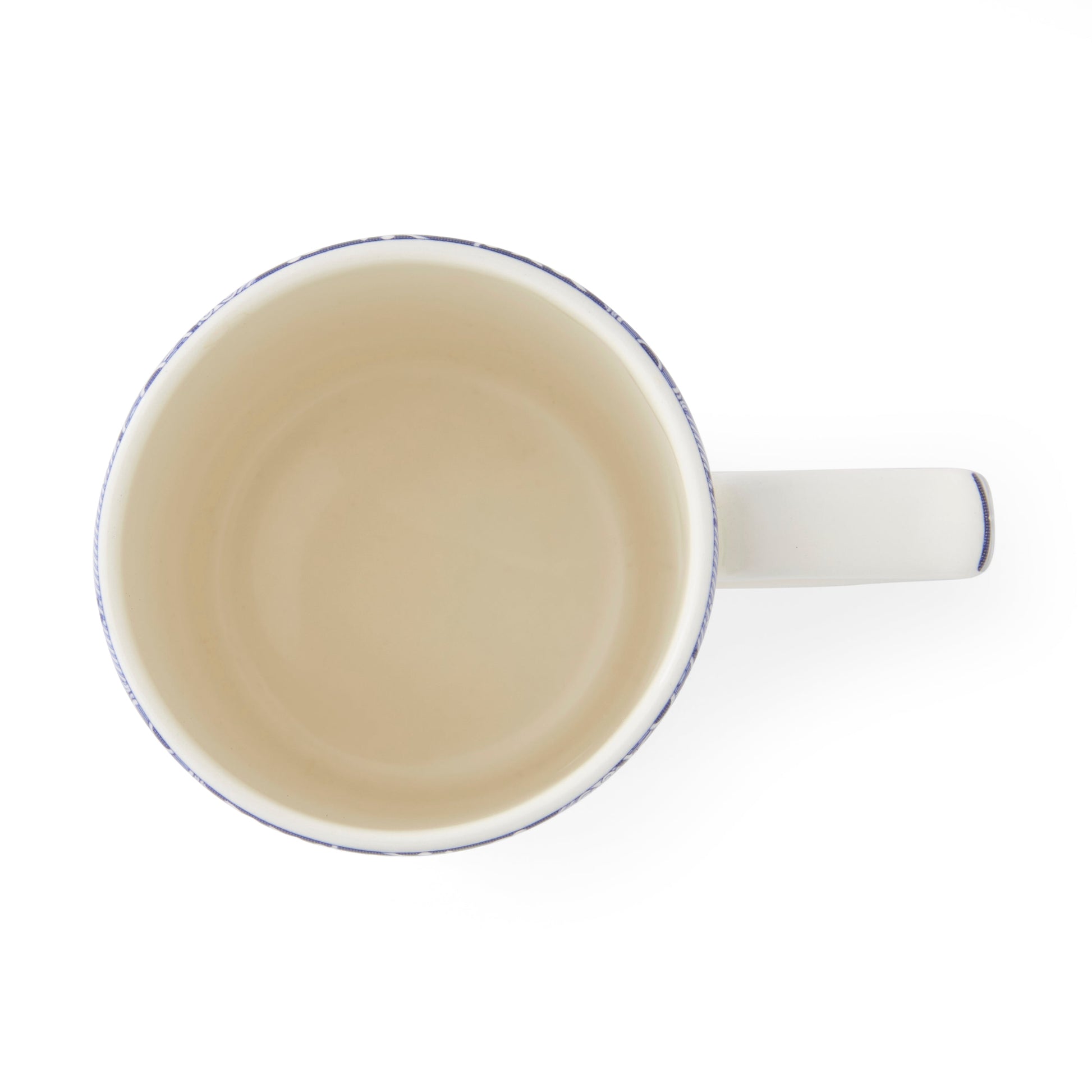 Blue Italian Christmas Set of 4 Mugs – Porcelain Festive Tea Cups dinnerware CasaFenix