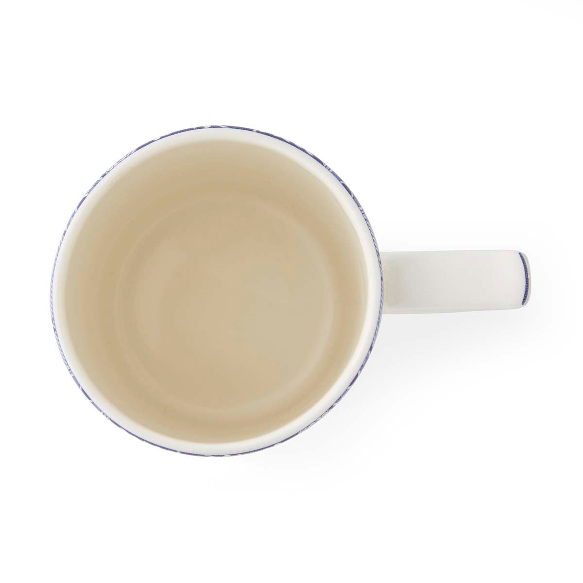 Blue Italian Christmas Set of 4 Mugs – Porcelain Festive Tea Cups dinnerware CasaFenix