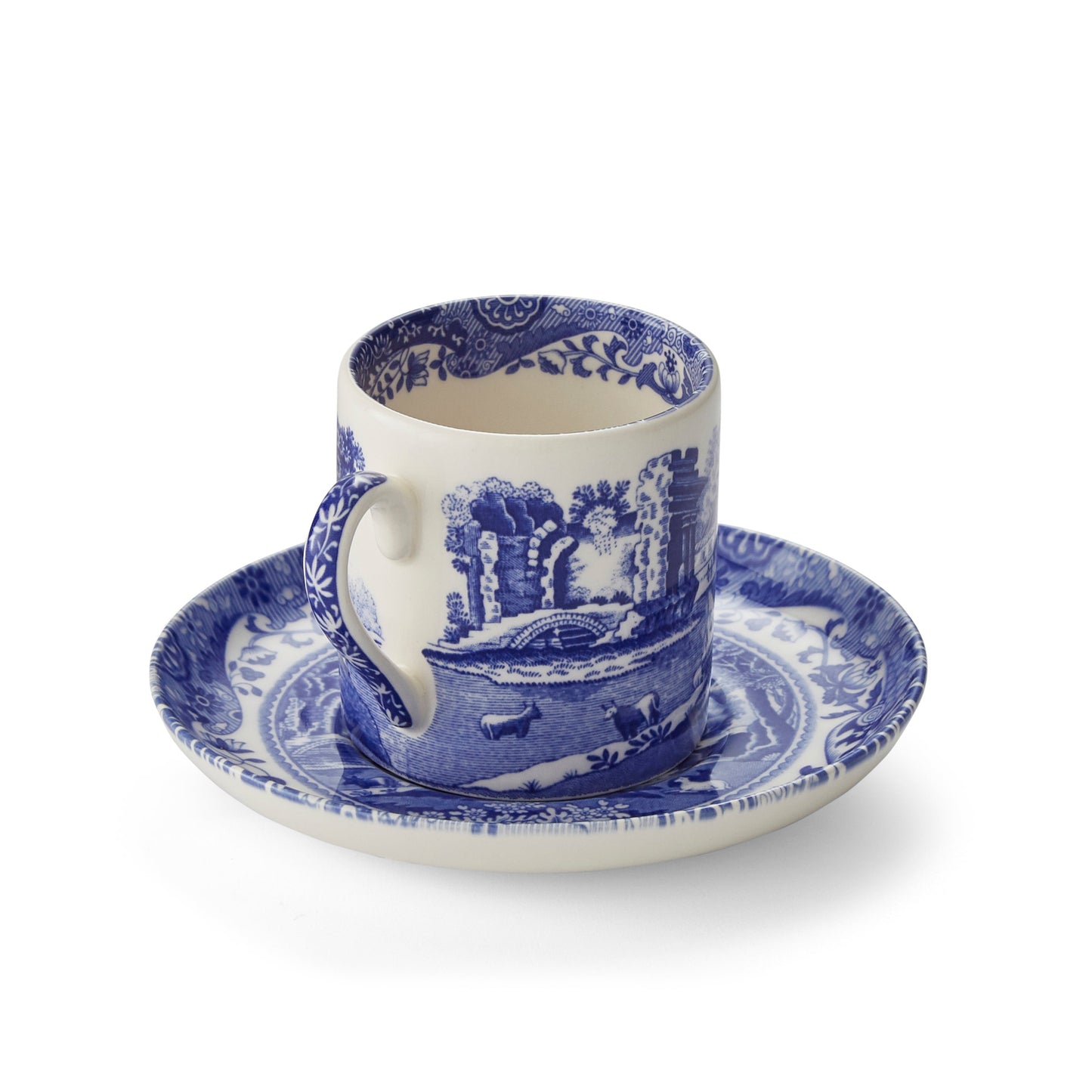 Blue Italian Set of 4 Coffee Cups & Saucers – Blue Italian Porcelain dinnerware CasaFenix