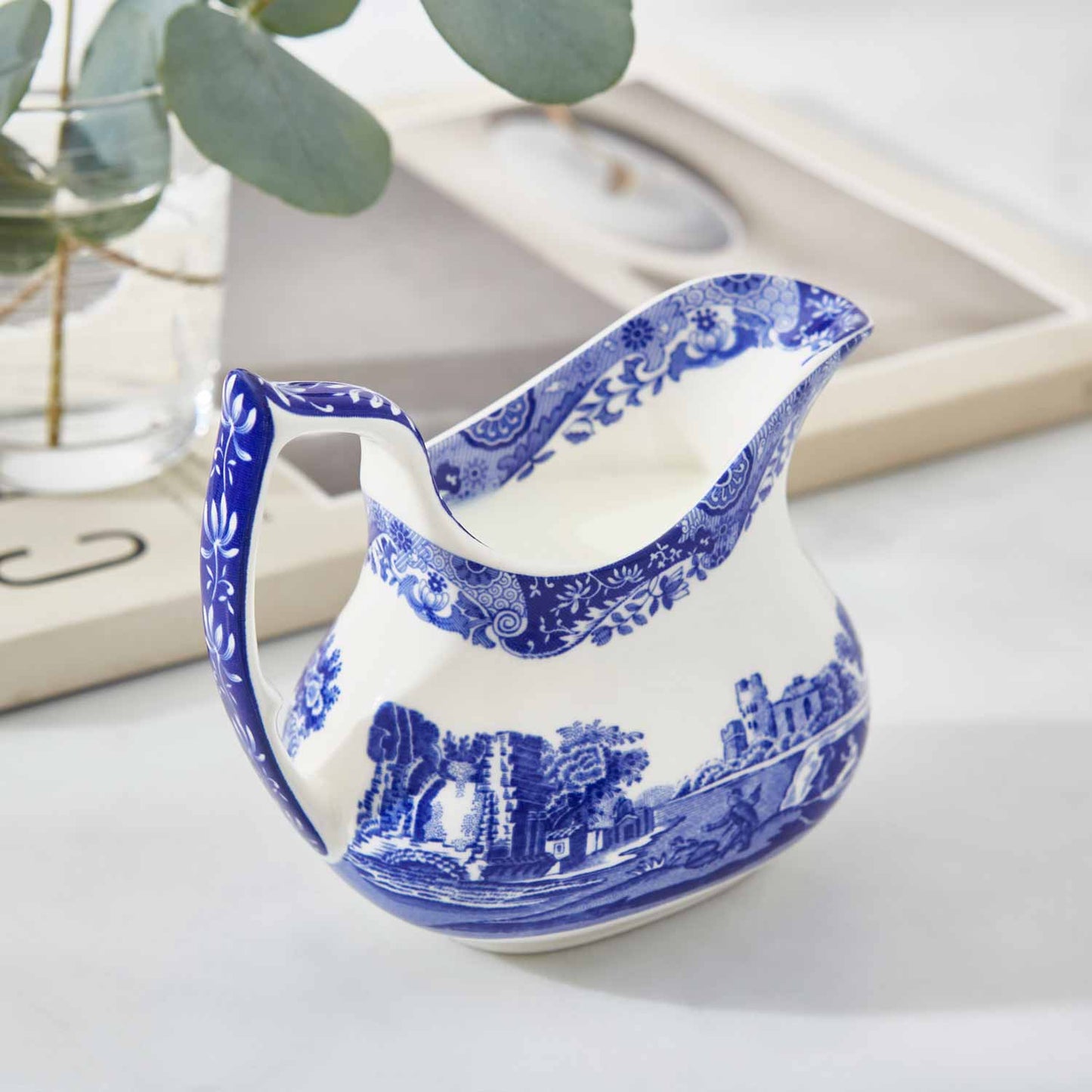 Blue Italian Cream Jug – Porcelain Blue Italian Afternoon Tea Accessory dinnerware CasaFenix