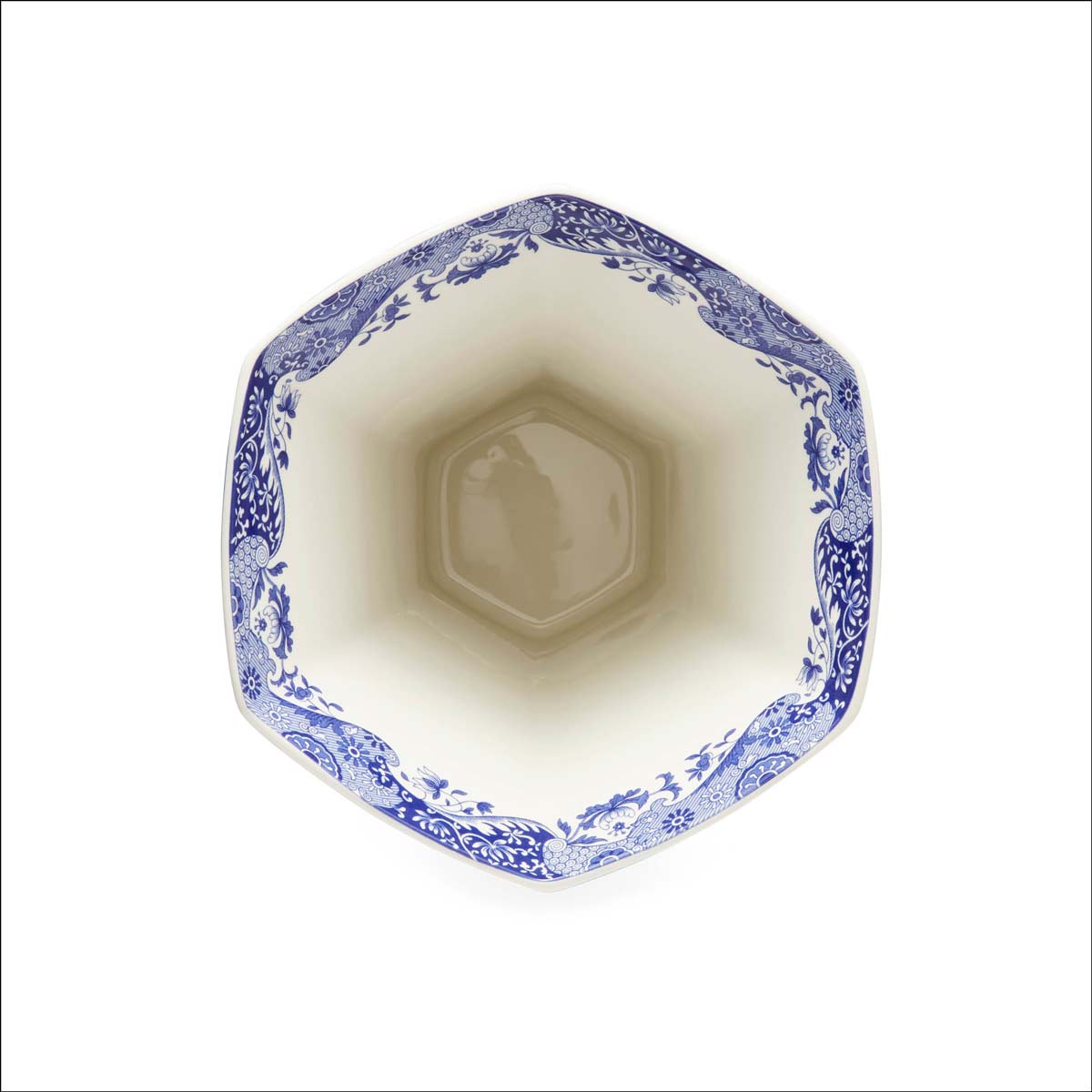 Blue Italian Hexagonal Vase – Porcelain Unique Shape Home Decor dinnerware CasaFenix